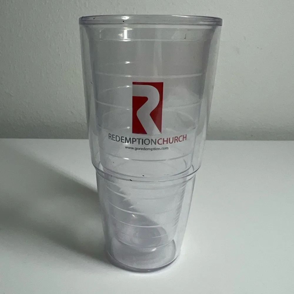 Redemption Church Individual Tumbler, 24 oz, Clear